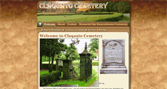 Desktop Screenshot of claquatocemetery.com
